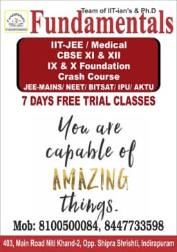 Fundamentals Classes (JEE/NEET/CBSE IX-XII/IB)