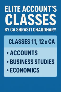 Elite Account's Classes by CA Shrasti Chaudhary
