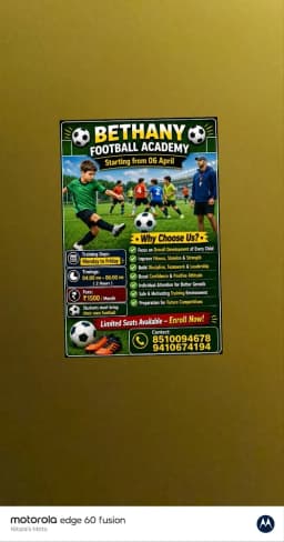 BETHANY FOOTBALL ACADEMY