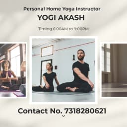 Home Yoga trainer with Yogi Akash